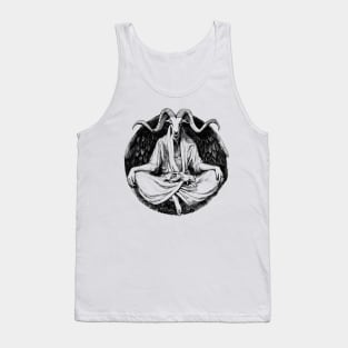 Baphomet Meditation Black Tank Top